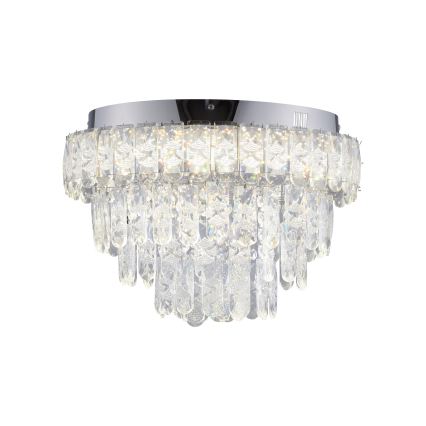 JUST LIGHT. 15092-17 - LED-kattovalaisin KULUNKA LED/33W/230V, Ø 38 cm, kiiltävä kromi