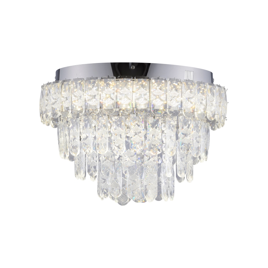 JUST LIGHT. 15092-17 - LED-kattovalaisin KULUNKA LED/33W/230V, Ø 38 cm, kiiltävä kromi