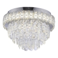 JUST LIGHT. 15092-17 - LED-kattovalaisin KULUNKA LED/33W/230V, Ø 38 cm, kiiltävä kromi