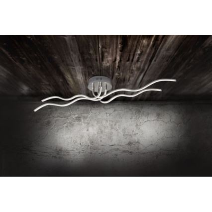 JUST LIGHT. 15126-55 - Kiinteä LED-kattokruunu WAVE LED/29,4W/230V mattakromi