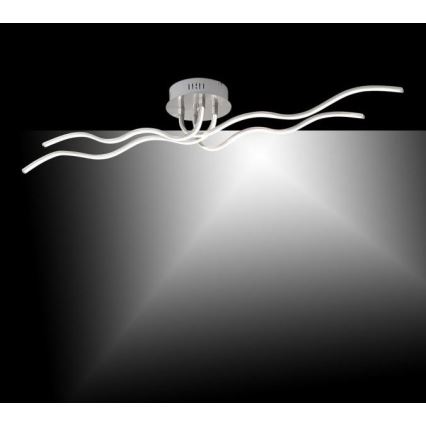 JUST LIGHT. 15126-55 - Kiinteä LED-kattokruunu WAVE LED/29,4W/230V mattakromi