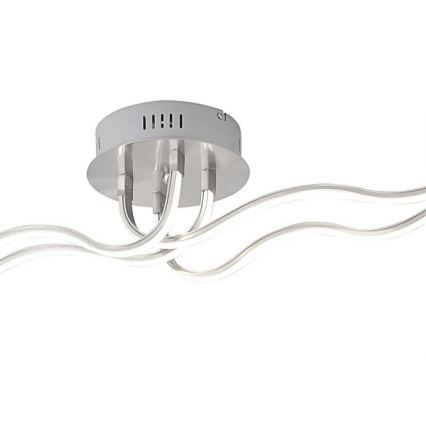 JUST LIGHT. 15126-55 - Kiinteä LED-kattokruunu WAVE LED/29,4W/230V mattakromi