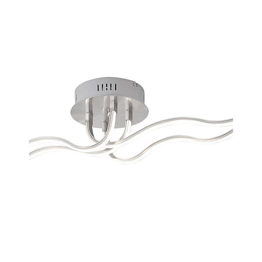 JUST LIGHT. 15126-55 - Kiinteä LED-kattokruunu WAVE LED/29,4W/230V mattakromi