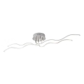 JUST LIGHT. 15126-55 - Kiinteä LED-kattokruunu WAVE LED/29,4W/230V mattakromi