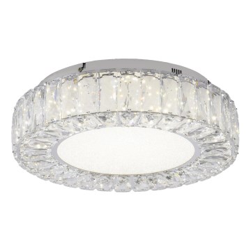 JUST LIGHT. 15221-17 - LED-kattovalaisin KULUNKA LED/32W/230V, halkaisija 37 cm, kiiltävä kromi