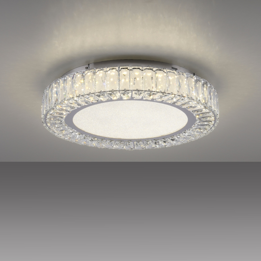JUST LIGHT. 15222-17 - LED-kattovalaisin KULUNKA LED/46W/230V halkaisija 50 cm kiiltävä kromi