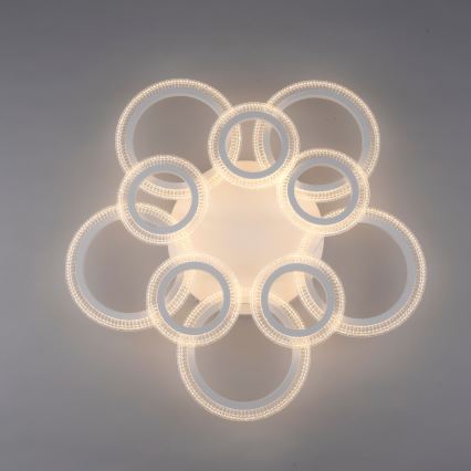 JUST LIGHT. 15268-16 - LED kattovalaisin CRYSTALLO LED/48,5W/230V halkaisija 68,6 cm valkoinen