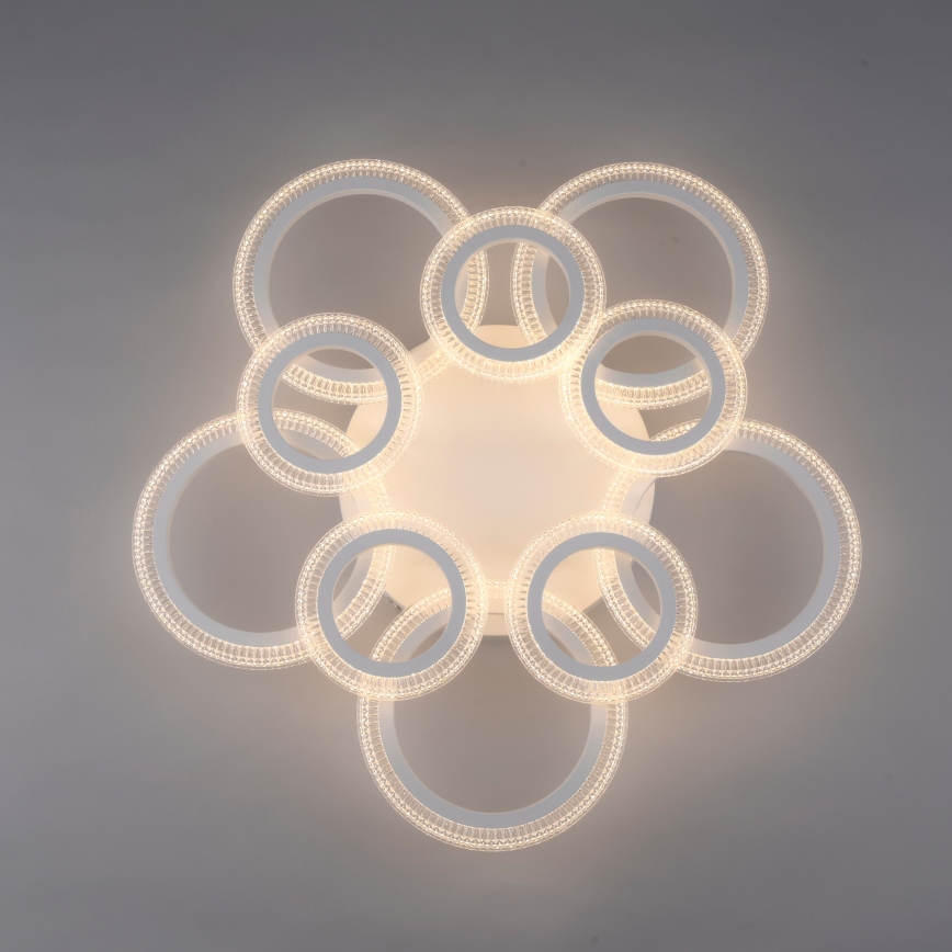 JUST LIGHT. 15268-16 - LED kattovalaisin CRYSTALLO LED/48,5W/230V halkaisija 68,6 cm valkoinen