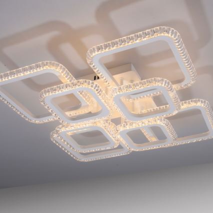 JUST LIGHT. 15269-16 - LED-kattovalaisin CRYSTALLO LED/43,5W/230V 49x49 cm valkoinen