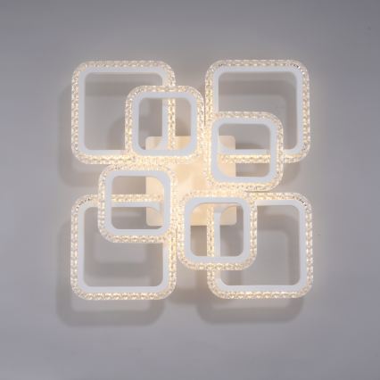 JUST LIGHT. 15269-16 - LED-kattovalaisin CRYSTALLO LED/43,5W/230V 49x49 cm valkoinen