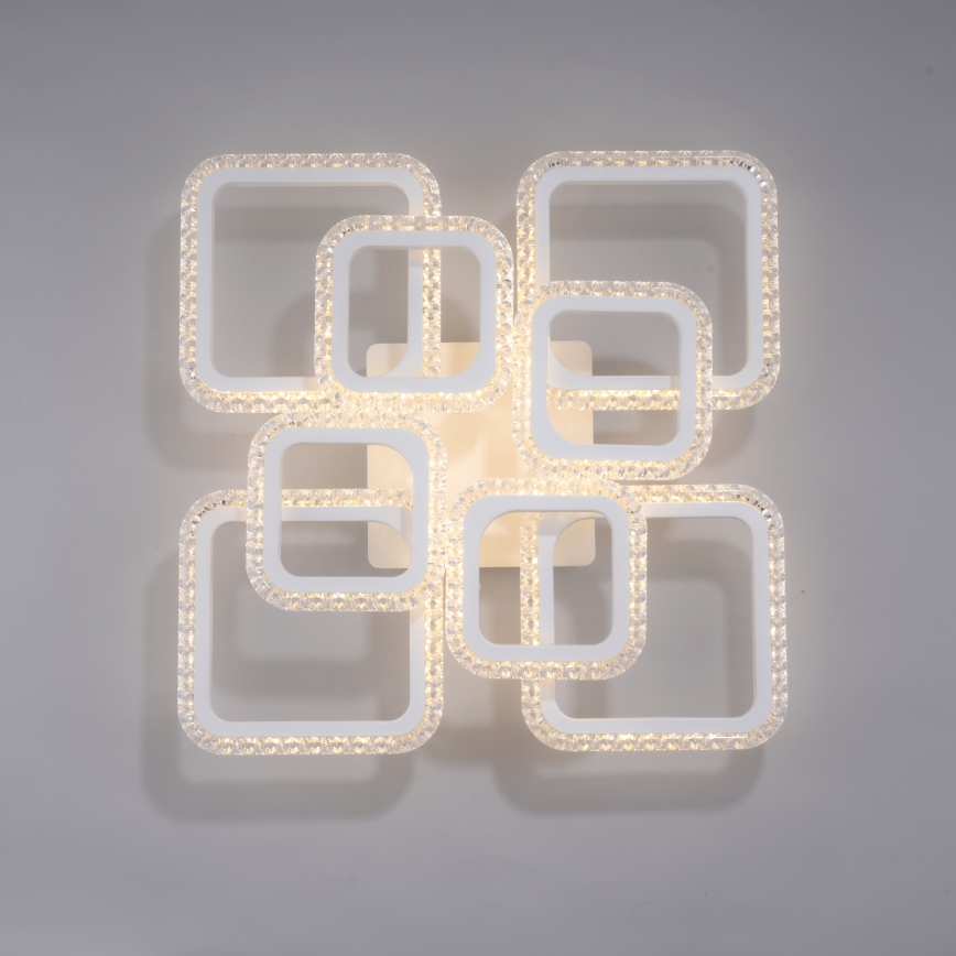 JUST LIGHT. 15269-16 - LED-kattovalaisin CRYSTALLO LED/43,5W/230V 49x49 cm valkoinen