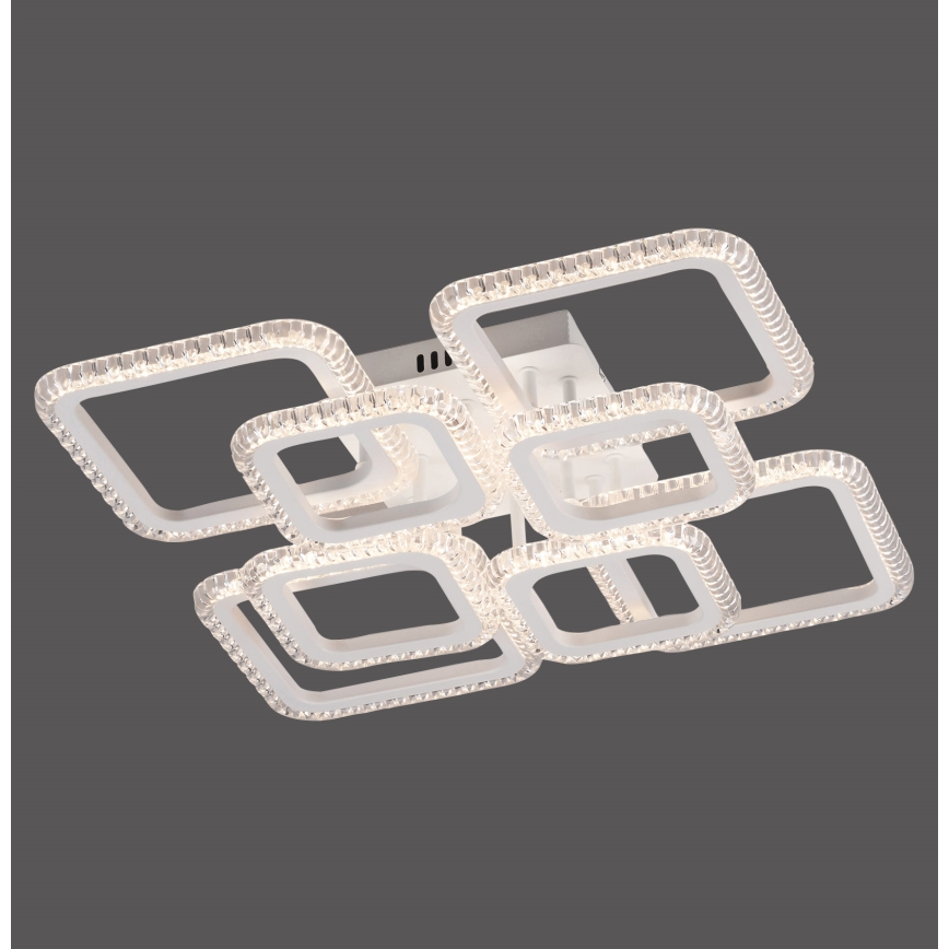 JUST LIGHT. 15269-16 - LED-kattovalaisin CRYSTALLO LED/43,5W/230V 49x49 cm valkoinen