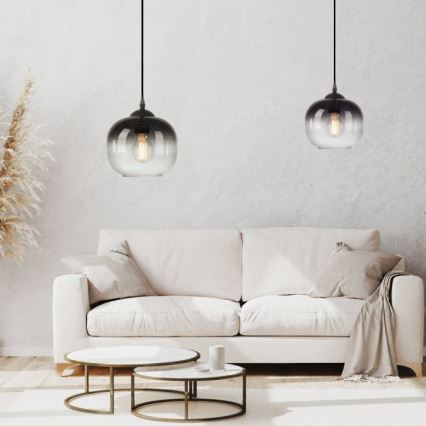 JUST LIGHT. 15420-18 - Kattokruunu johdossa ZEA 1xE27/25W/230V musta