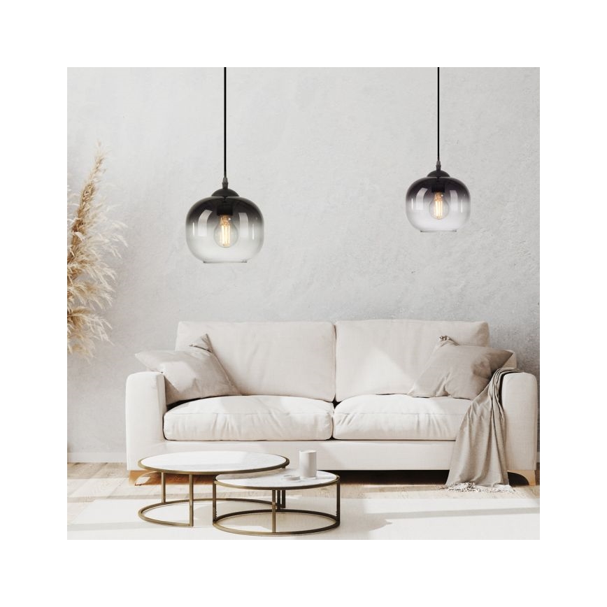 JUST LIGHT. 15420-18 - Kattokruunu johdossa ZEA 1xE27/25W/230V musta