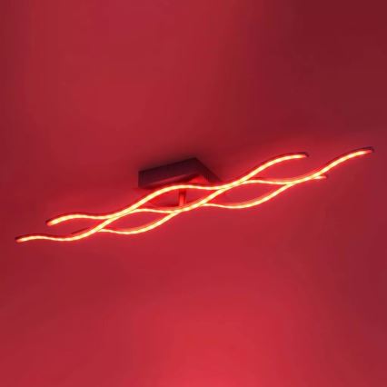 JUST LIGHT. 16266-55 - Himmennettävä LED-RGB-kattovalaisin LOLA WAVE LED/30W/230V 2700-5000K + kauko-ohjaus