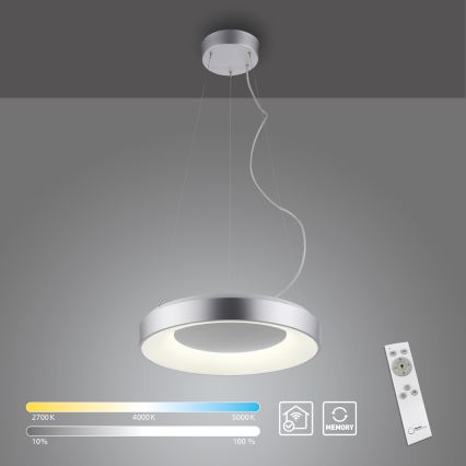 JUST LIGHT. 17075-21 - Himmennettävä LED-kattokruunu johdossa KETO ANIKA LED/26,5W/230V 2700-5000K + kauko-ohjaus