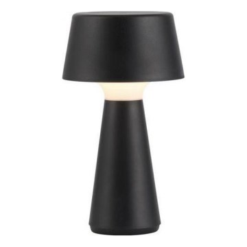 JUST LIGHT. 19260-18 - LED himmennettävä kosketusohjattu ulkovalaisin ABERA LED/3W/3,7V 2000 mAh USB IP54 musta