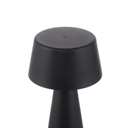 JUST LIGHT. 19260-18 - LED himmennettävä kosketusohjattu ulkovalaisin ABERA LED/3W/3,7V 2000 mAh USB IP54 musta