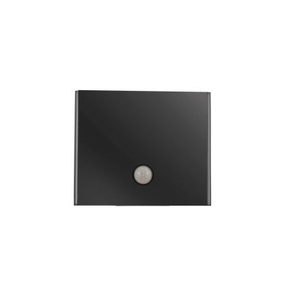 JUST LIGHT. 19471-18 - LED-ulkovalaisin anturilla AMIN 2xLED/1,25W/3,7V 4400mAh IP44 musta