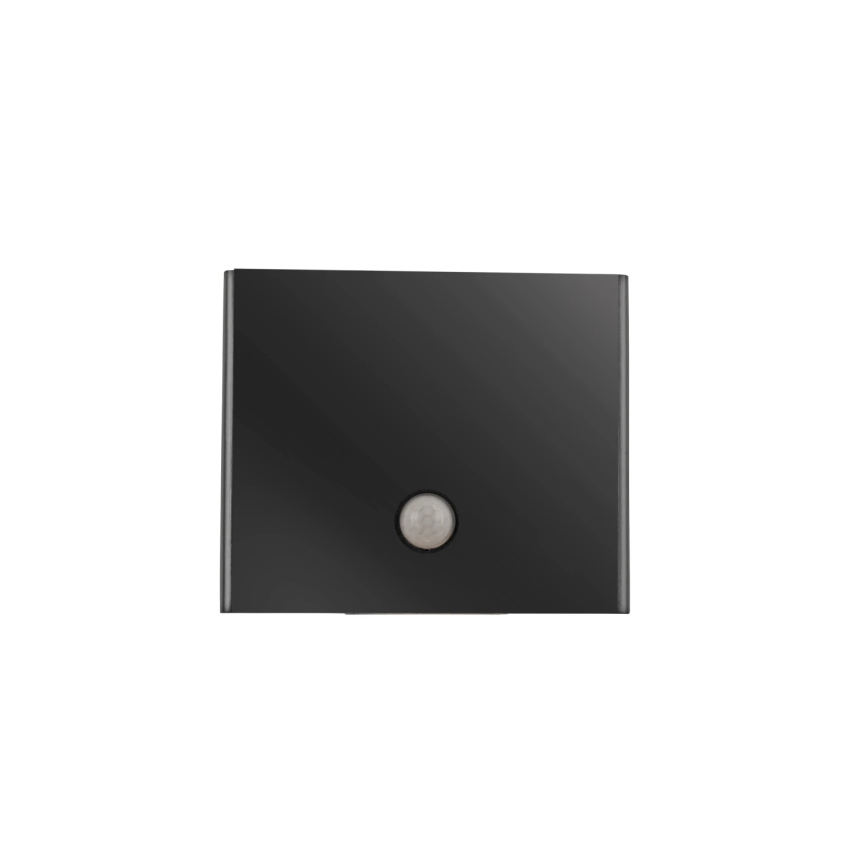 JUST LIGHT. 19471-18 - LED-ulkovalaisin anturilla AMIN 2xLED/1,25W/3,7V 4400mAh IP44 musta