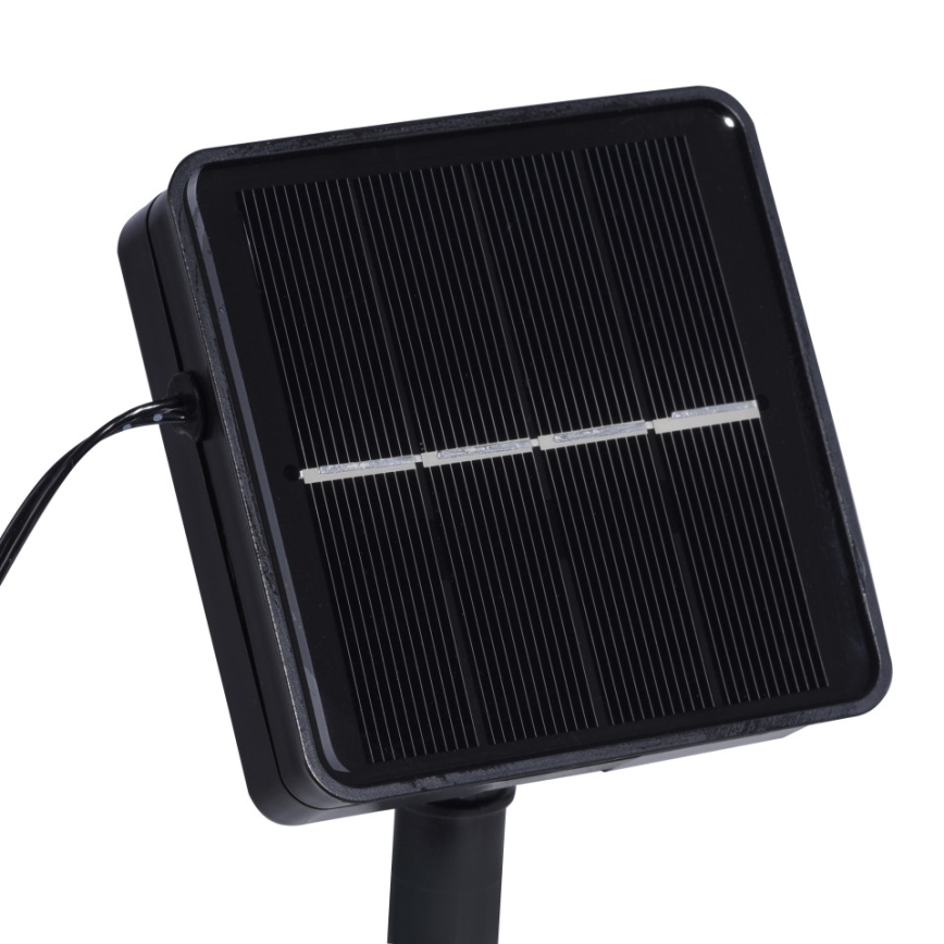 JUST LIGHT. 19971-18 - LED RGB -aurinkonauha TEANIA, LED/3,7V, 5 m, 1200 mAh, IP44, musta