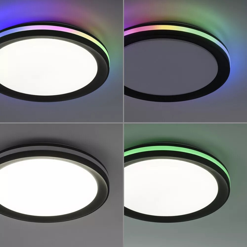 JUST LIGHT. 7509018 - LED RGBW himmennettävä kattovalaisin GANGES LED/24W/230V 2700-5000K + kaukosäädin