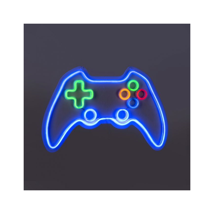 JUST LIGHT. 85022-70 - LED-neoninen seinäkoriste NEON LED/6,5W/5V peliteemainen