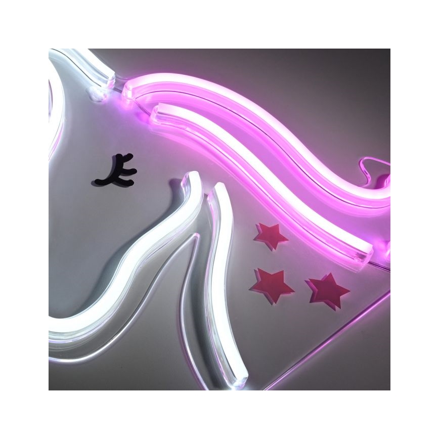 JUST LIGHT. 85025-70 - LED Neon seinäkoriste NEON LED/6,5W/5V yksisarvinen