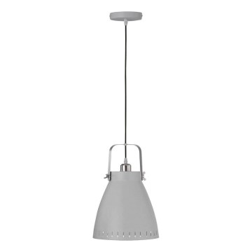 JUST LIGHT. L11160-16 - Kattokruunu johdossa EVA 1xE27/60W/230V halkaisija 26,5 harmaa