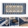 Käännettävä itämainen KILIM-matto 80x150 cm sininen/beige