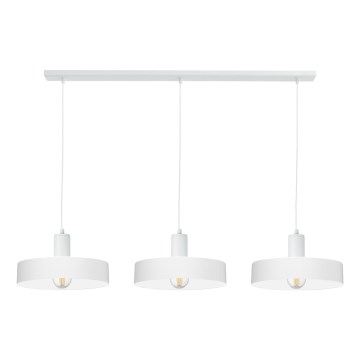 Kaapelikiinnitteinen kattokruunu ARCANE 3xE27/60W/230V valkoinen