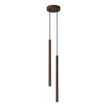 Kaapelikiinnitteinen riippuvalaisin PASTELO 2xG9/8W/230V, ruskea