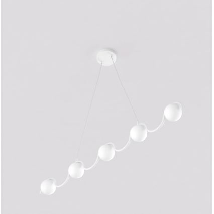 Kaapelikiinnitteinen riippuvalaisin SINUS 5xG9/8W/230V valkoinen