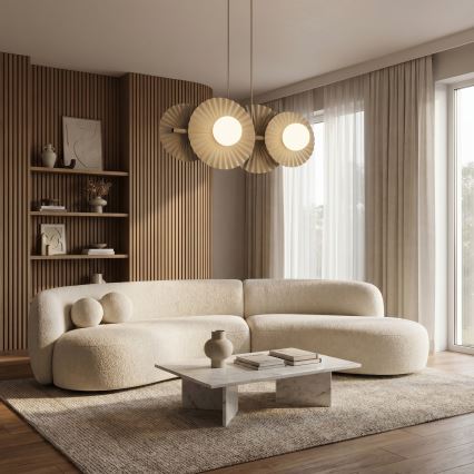 Kaapelikiinnitteinen UMBRA-riippuvalaisin 4xG9/8W/230V, beige