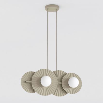 Kaapelikiinnitteinen UMBRA-riippuvalaisin 4xG9/8W/230V, beige