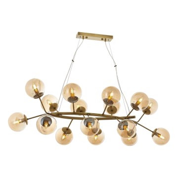 Kaapelikiinnitteinen VARANA-riippuvalaisin 16xE14/40W/230V pronssi