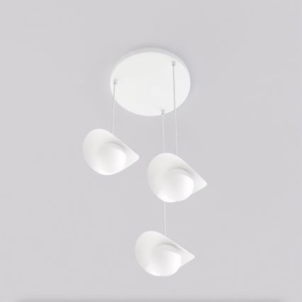 Kaapeliriippuvalaisin RITUAL 3xG9/8W/230V valkoinen