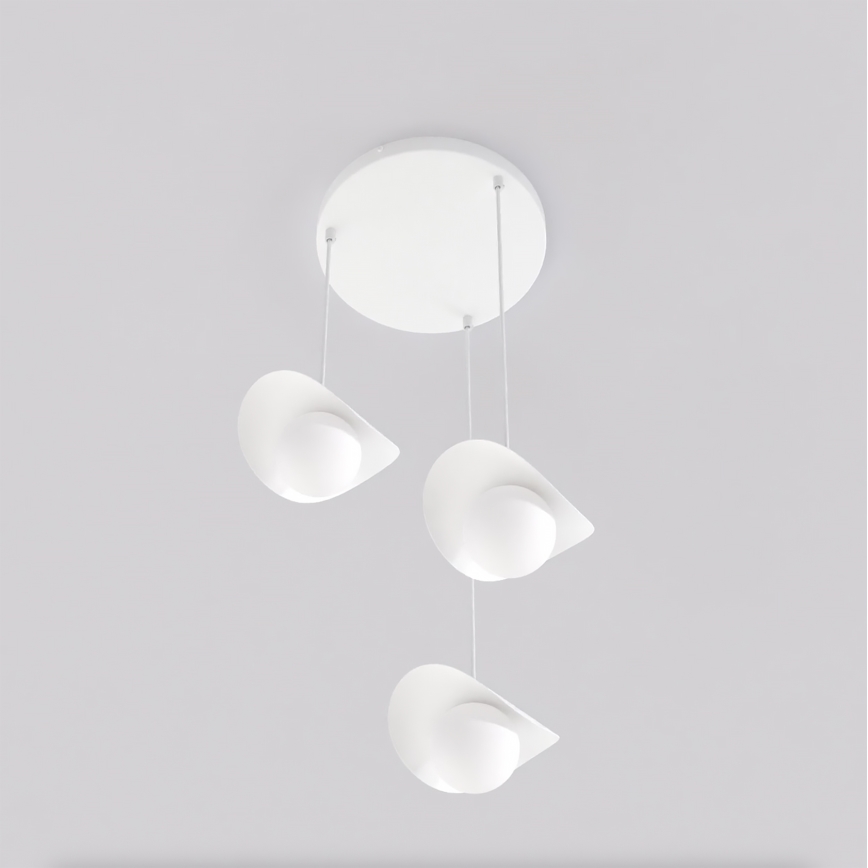 Kaapeliriippuvalaisin RITUAL 3xG9/8W/230V valkoinen