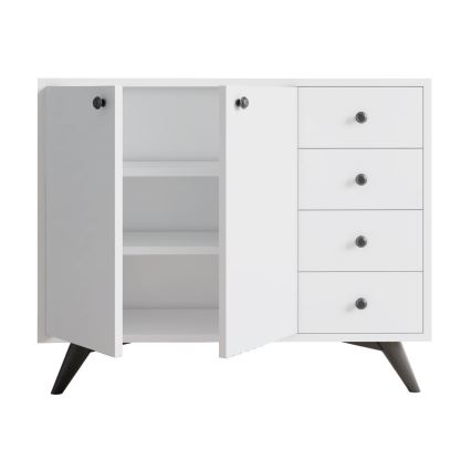 Kaappi WAGA 82x100 cm valkoinen