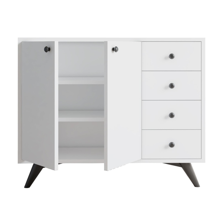 Kaappi WAGA 82x100 cm valkoinen