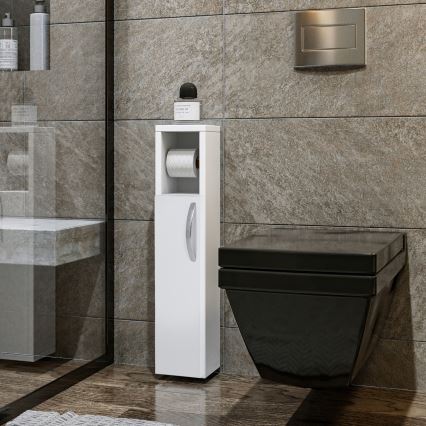 Kaappi wc-paperitelineellä STAR 65x15 cm valkoinen