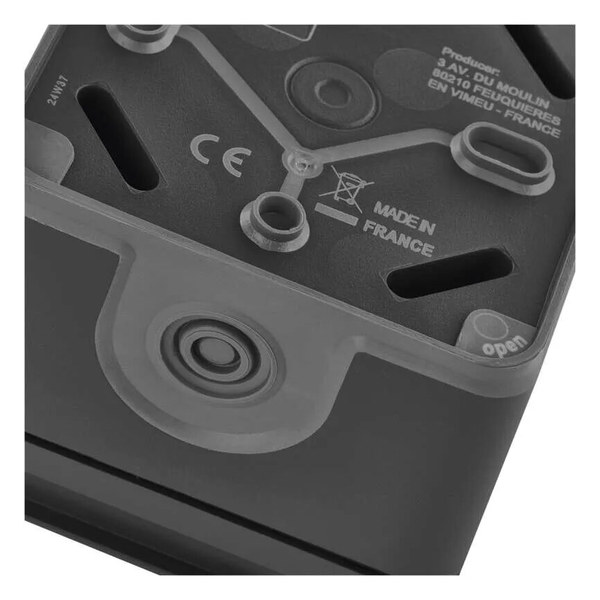 Kaksinkertainen pistorasia kohteelle humid environment IP55