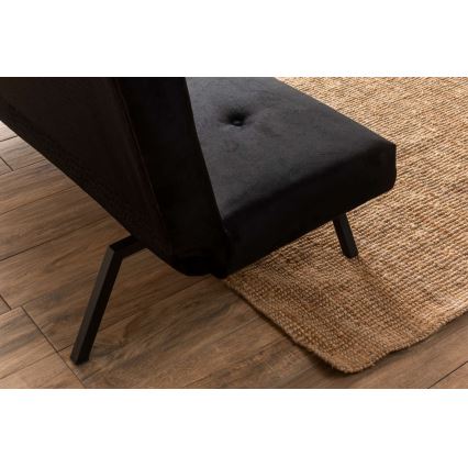 Kaksipaikkainen BAKU-vuodesohva, musta