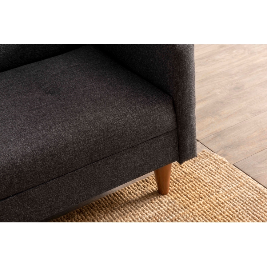 Kaksipaikkainen sohva NARA tummanharmaa