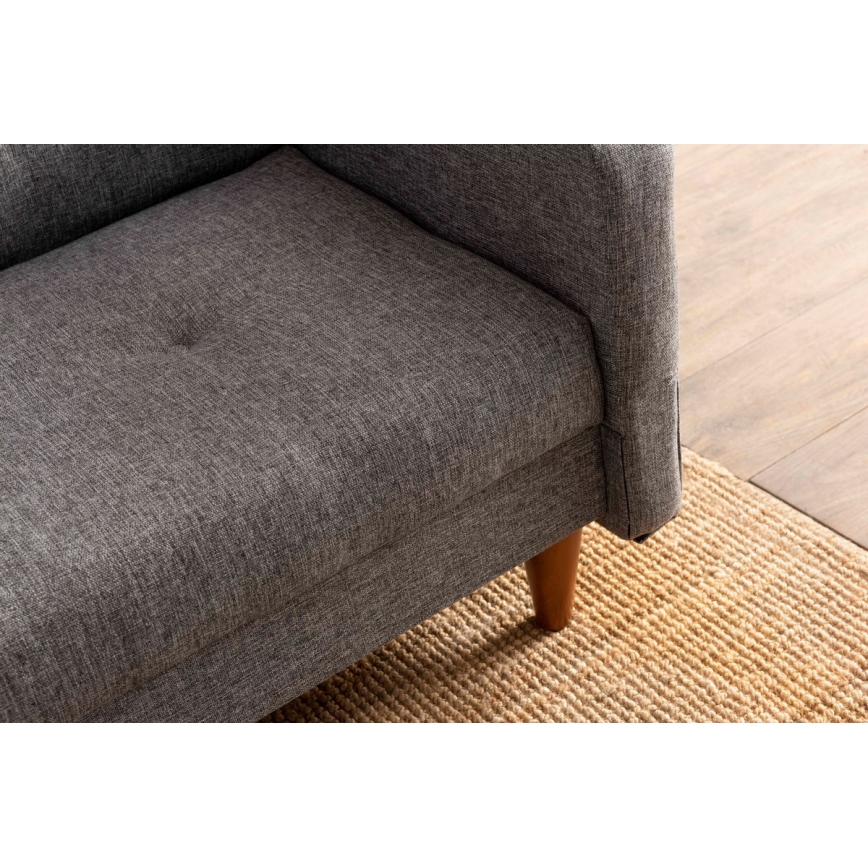 Kaksipaikkainen sohva NARA vaaleanharmaa