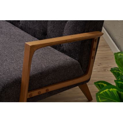 Kaksipaikkainen sohva TUMI antrasiitti