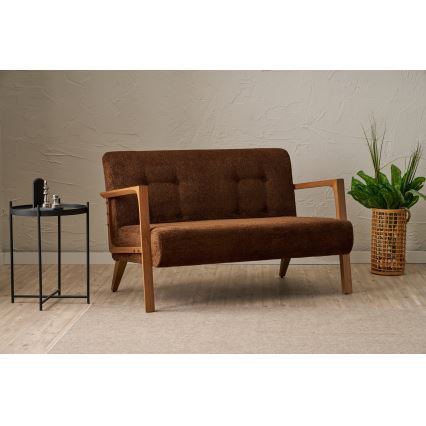 Kaksipaikkainen sohva TUMI, ruskea