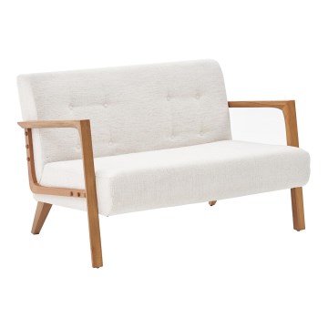 Kaksipaikkainen TUMI-sohva, kermanvärinen