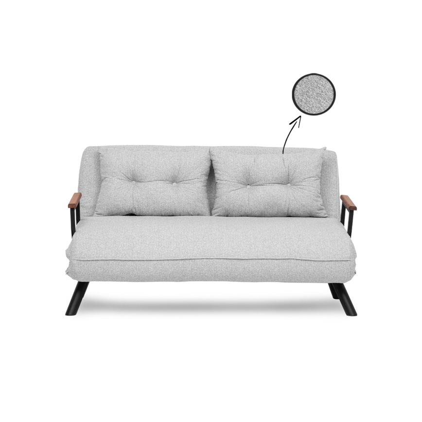 Kaksipaikkainen vuodesohva QIRA harmaa