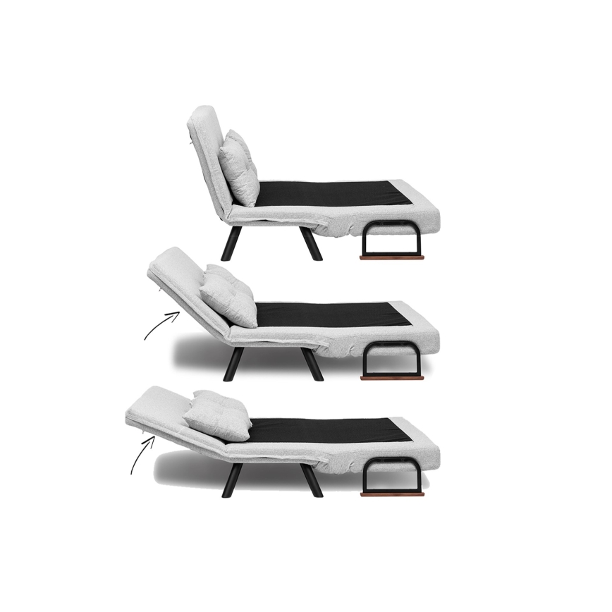 Kaksipaikkainen vuodesohva QIRA harmaa